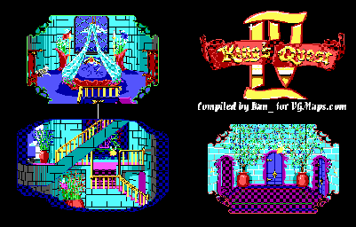 Thumbnail for a map of Genesta's Island Genesta's Castle for the PC game King's Quest IV: The Perils Of Roselia.