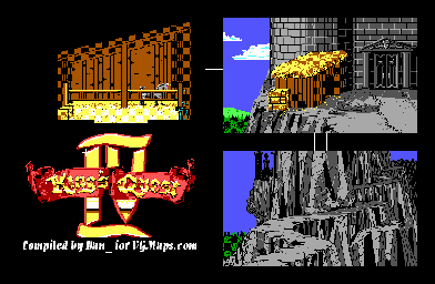 Thumbnail for a map of Lolette's Castle Exterior for the PC game King's Quest IV: The Perils Of Roselia.