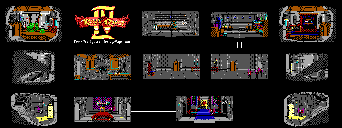 Thumbnail for a map of Lolette's Castle for the PC game King's Quest IV: The Perils Of Roselia.