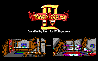 Thumbnail for a map of Seven Dwarfs' House for the PC game King's Quest IV: The Perils Of Roselia.