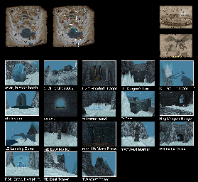 Thumbnail for a map of Frozen Reaches for the PC game King's Quest: Mask Of Eternity.