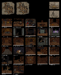 Thumbnail for a map of Underground Realm Of The Gnomes for the PC game King's Quest: Mask Of Eternity.
