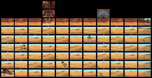 Thumbnail for a map of Desert for the PC game King's Quest V: Absence Makes The Heart Go Yonder.