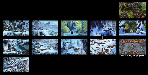 Thumbnail for a map of Mountain for the PC game King's Quest V: Absence Makes The Heart Go Yonder.