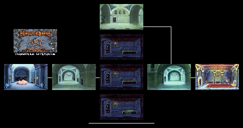 Thumbnail for a map of Isle Of The Crown Castle Of The Crown - Basement for the PC game King's Quest VI: Heir Today, Gone Tomorrow.