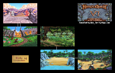 Thumbnail for a map of Isle Of Wonder for the PC game King's Quest VI: Heir Today, Gone Tomorrow.