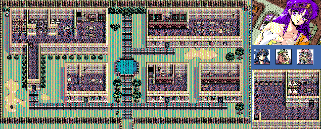 Thumbnail for a map of Squalor Hollow for the PC game Knights Of Xentar.
