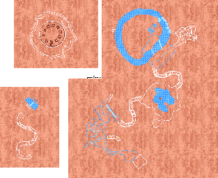 Thumbnail for a map of Claw Mountains (In-Game Map) for the PC game Lands Of Lore: Guardians Of Destiny.
