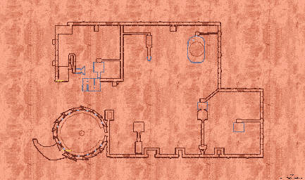 Thumbnail for a map of Dark Halls (In-Game Map) for the PC game Lands Of Lore: Guardians Of Destiny.