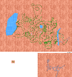Thumbnail for a map of Savage Jungle (In-Game Map) for the PC game Lands Of Lore: Guardians Of Destiny.