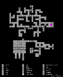 Thumbnail for a map of Castle: Level 1 (Guide) for the PC game Lands Of Lore: The Throne Of Chaos.
