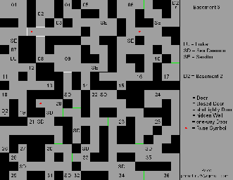 Thumbnail for a map of Basement 3 for the PC game The Legacy: Realm Of Terror.