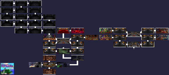 Thumbnail for a map of Castle Kyrandia for the PC game The Legend Of Kyrandia - Book One: Fables & Fiends.