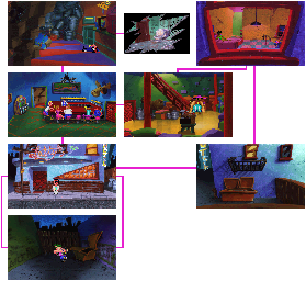 Thumbnail for a map of Lefty's Bar for the PC game Leisure Suit Larry 1.