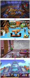 Thumbnail for a map of Des Rever Records for the PC game Leisure Suit Larry 5: Passionate Patti Does A Little Undercover Work.