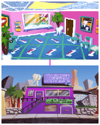 Thumbnail for a map of Doc Pulliam's Dental Hygiene Heaven for the PC game Leisure Suit Larry 5: Passionate Patti Does A Little Undercover Work.