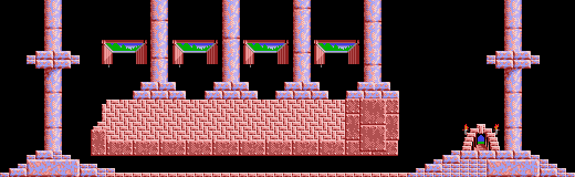 Thumbnail for a map of Fun Level 17 for the PC game Lemmings.