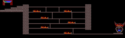 Thumbnail for a map of Fun Level 18 for the PC game Lemmings.