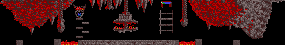 Thumbnail for a map of Fun Level 28 for the PC game Lemmings.