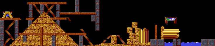 Thumbnail for a map of Fun Level 29 for the PC game Lemmings.