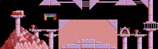 Thumbnail for a map of Mayhem Level 16 for the PC game Lemmings.