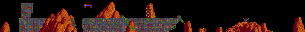 Thumbnail for a map of Taxing Level 07 for the PC game Lemmings.