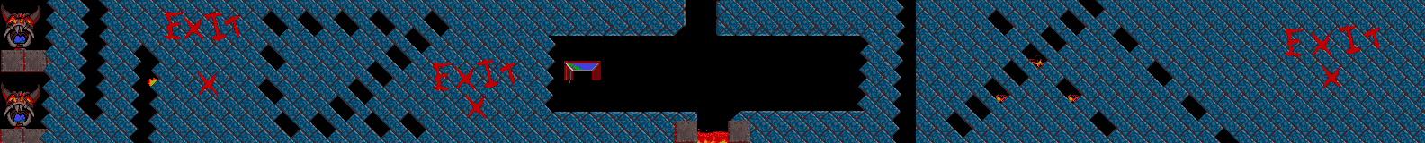 Thumbnail for a map of Taxing Level 17 for the PC game Lemmings.