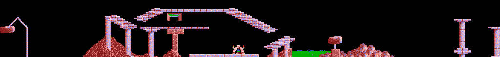 Thumbnail for a map of Taxing Level 22 for the PC game Lemmings.