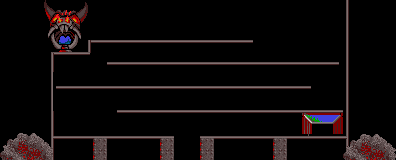 Thumbnail for a map of Taxing Level 23 for the PC game Lemmings.