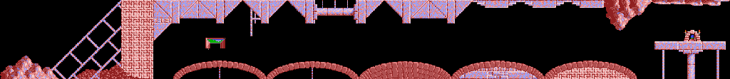 Thumbnail for a map of Taxing Level 25 for the PC game Lemmings.