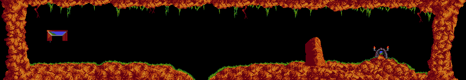Thumbnail for a map of Tricky Level 01 for the PC game Lemmings.