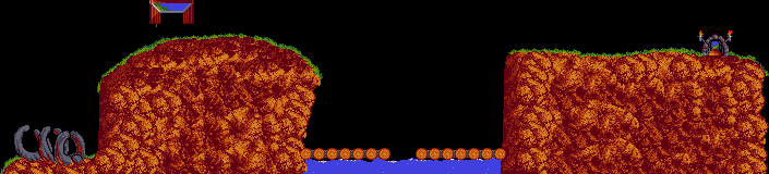 Thumbnail for a map of Tricky Level 03 for the PC game Lemmings.