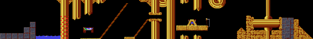 Thumbnail for a map of Tricky Level 25 for the PC game Lemmings.