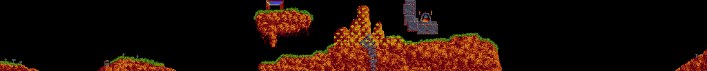 Thumbnail for a map of Tricky Level 27 for the PC game Lemmings.