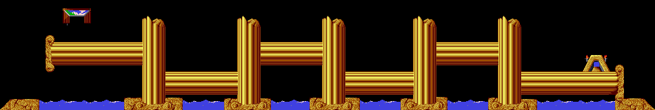 Thumbnail for a map of Tricky Level 30 for the PC game Lemmings.