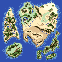 Thumbnail for a map of World (In-Game Map) for the PC game Lunatic Dawn II.