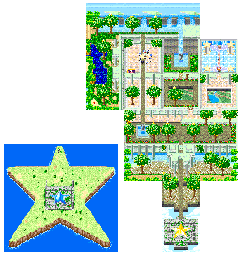 Thumbnail for a map of Star Island & Temple for the PC game Mako Mako Panic.
