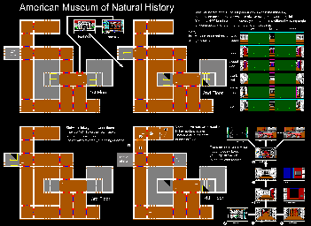 Thumbnail for a map of Day 2 American Museum Of Natural History for the PC game Manhunter: New York.