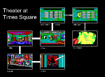Thumbnail for a map of Day 3 Theater At Times Square for the PC game Manhunter: New York.