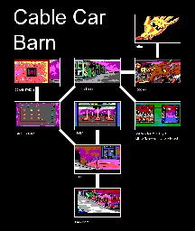 Thumbnail for a map of Day 2 Cable Car Barn for the PC game Manhunter: San Francisco.