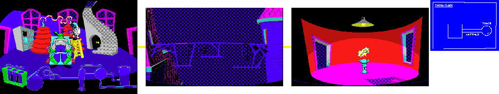Thumbnail for a map of Third Floor for the PC game Math Blaster Mystery.