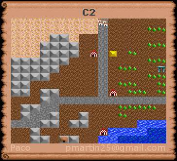 Thumbnail for a map of C2 (In-Game Map) for the PC game Might And Magic: Clouds Of Xeen.