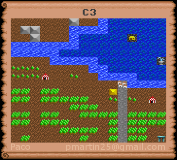 Thumbnail for a map of C3 (In-Game Map) for the PC game Might And Magic: Clouds Of Xeen.