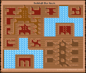 Thumbnail for a map of Castle Burlock (In-Game Map) for the PC game Might And Magic: Clouds Of Xeen.