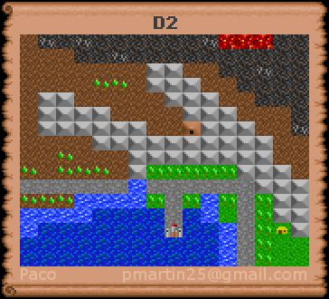 Thumbnail for a map of D2 (In-Game Map) for the PC game Might And Magic: Clouds Of Xeen.