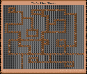 Thumbnail for a map of Deep Mine Theta (In-Game Map) for the PC game Might And Magic: Clouds Of Xeen.