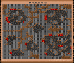 Thumbnail for a map of Dragon Cave (In-Game Map) for the PC game Might And Magic: Clouds Of Xeen.