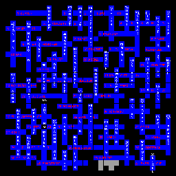 Thumbnail for a map of Dungeon Of Death - Level 1 (Guide - German) for the PC game Might And Magic: Clouds Of Xeen.