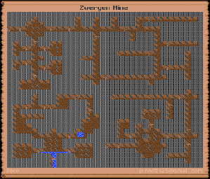 Thumbnail for a map of Dwarf Mine - Levels 3-5 (In-Game Map) for the PC game Might And Magic: Clouds Of Xeen.