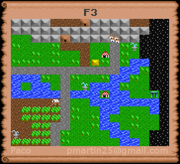 Thumbnail for a map of F3 (In-Game Map) for the PC game Might And Magic: Clouds Of Xeen.